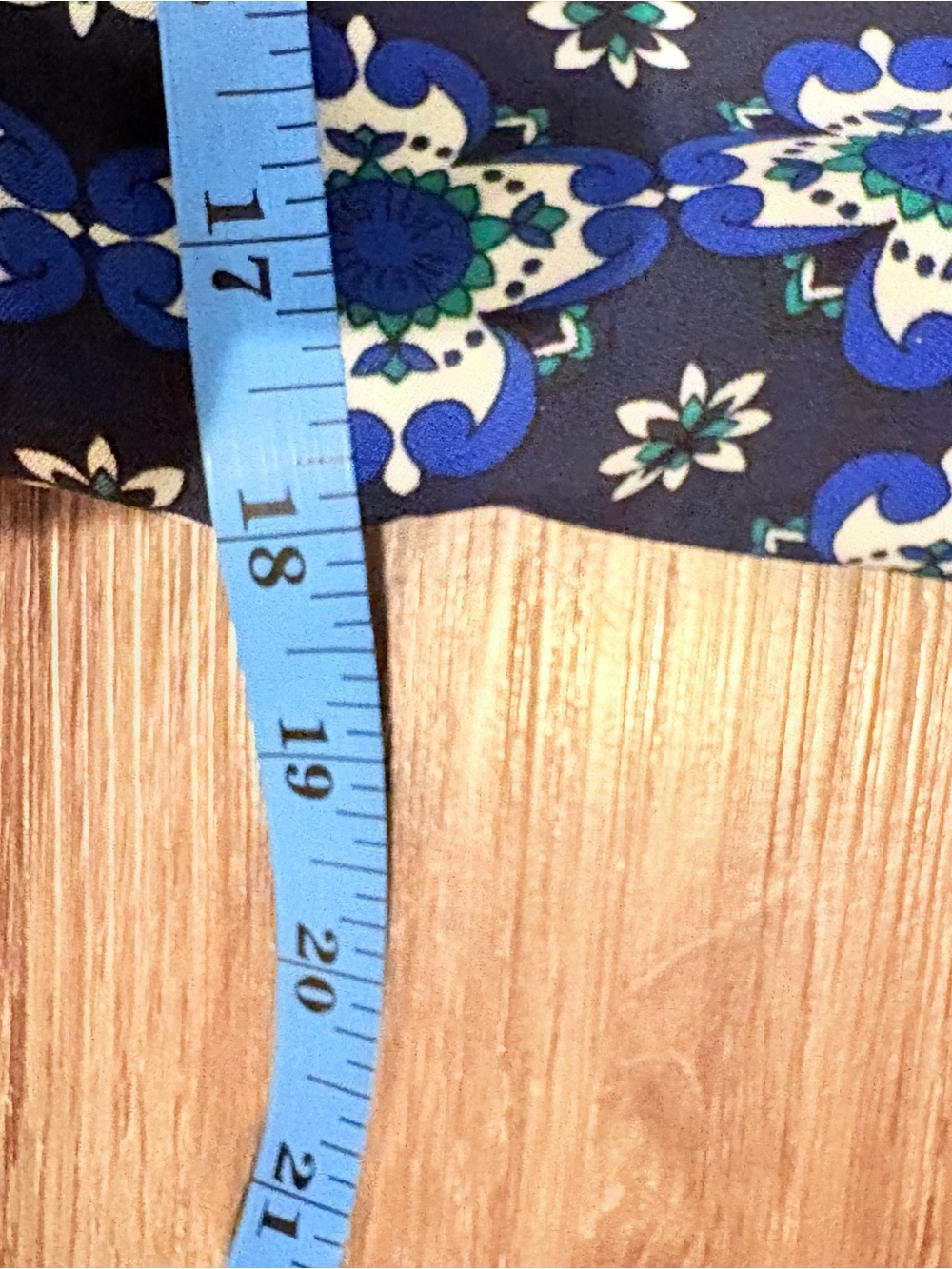 Timmy Hilfiger Blue Patterned Long Sleeve Shirt Dress with Belt, size 6 - Picture 8 of 11